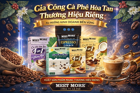 NHẬN SẢN XUẤT GIA CÔNG CÀ PHÊ HÒA TAN