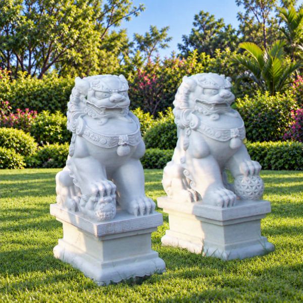 Tượng lân cho nơi trang trọng, uy nghiêm