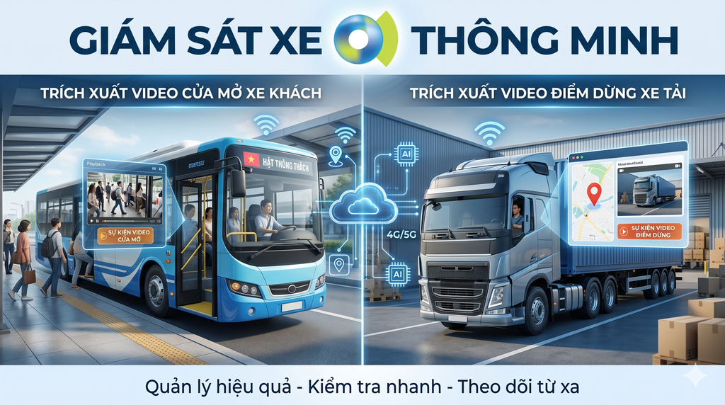 Camera Giám Sát Xe 2026: Video Cửa Mở & Điểm Dừng