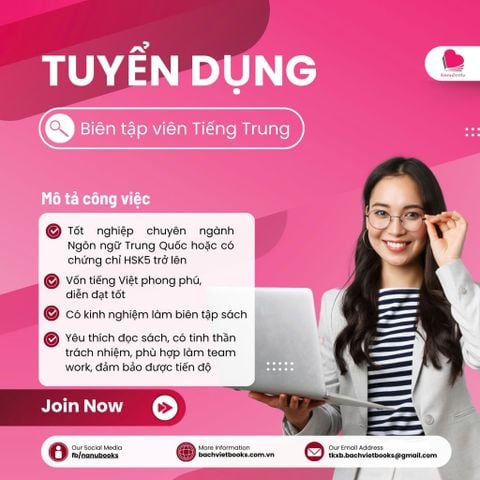 TUYỂN DỤNG BIÊN TẬP VIÊN TIẾNG TRUNG