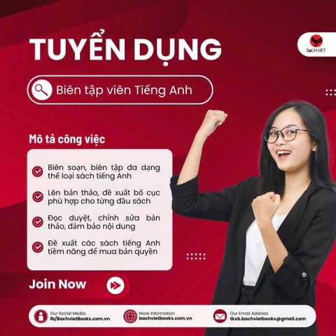 TUYỂN DỤNG VỊ TRÍ: BIÊN TẬP SÁCH TIẾNG ANH