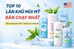Top 10 Lăn Khử Mùi Của Mỹ Tốt Nhất 2026: Khô Thoáng, Trị Thâm Da