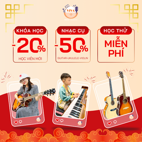 Ưu Đãi Năm mới 2026 | Khóa Học Nhạc Cho Trẻ Em & Người Lớn