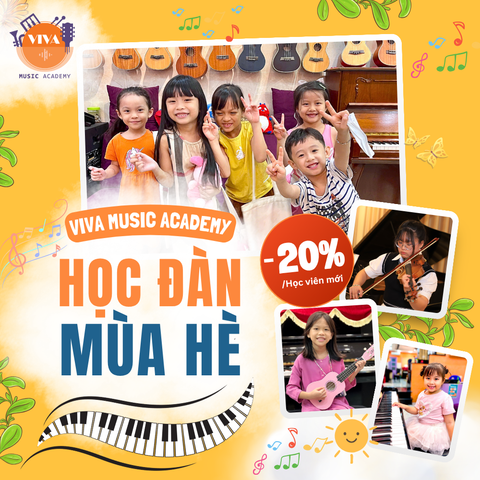 Mùa hè học đàn – Lựa chọn lý tưởng cho bé phát triển toàn diện tại VIVA Music Academy