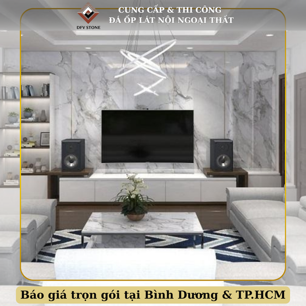 đá ốp vách tivi
