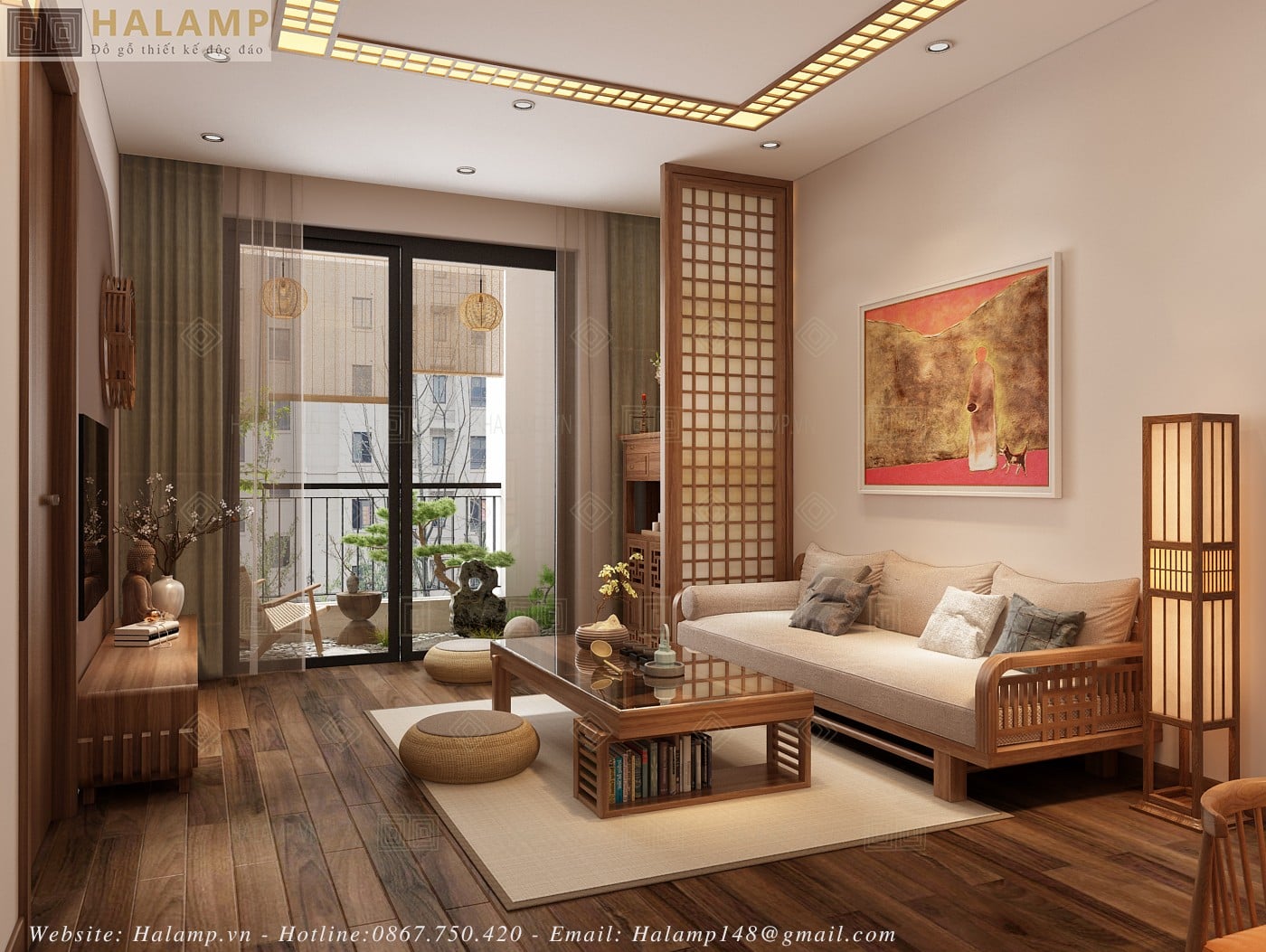 Thiết kế căn hộ chung cư phong cách Thiền Trà