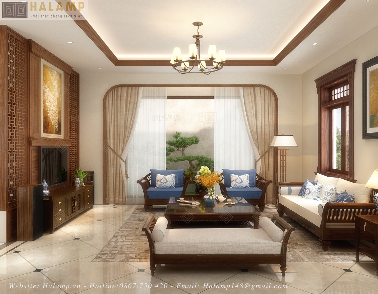 Thiết kế nội thất biệt thự khu đô thị mới