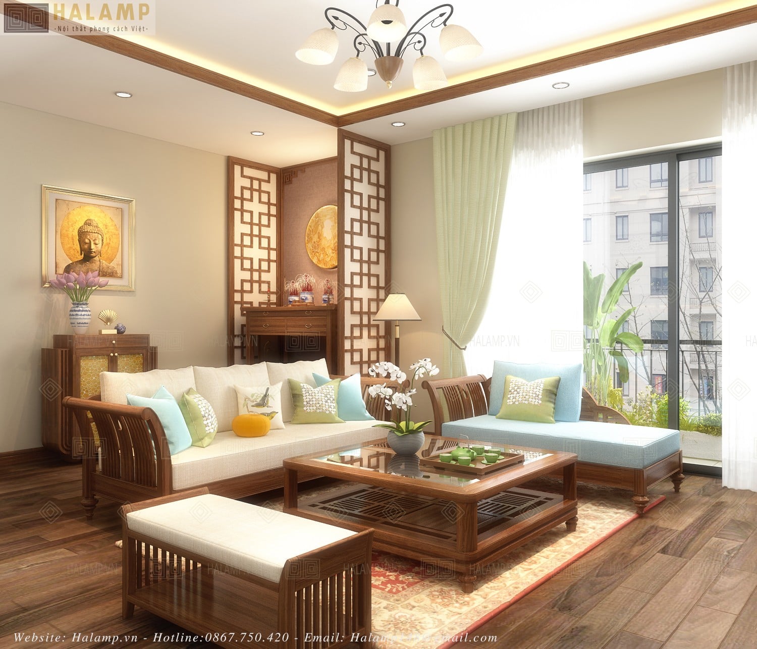 Thiết kế nội thất phong cách Á Đông mang tinh thần Việt