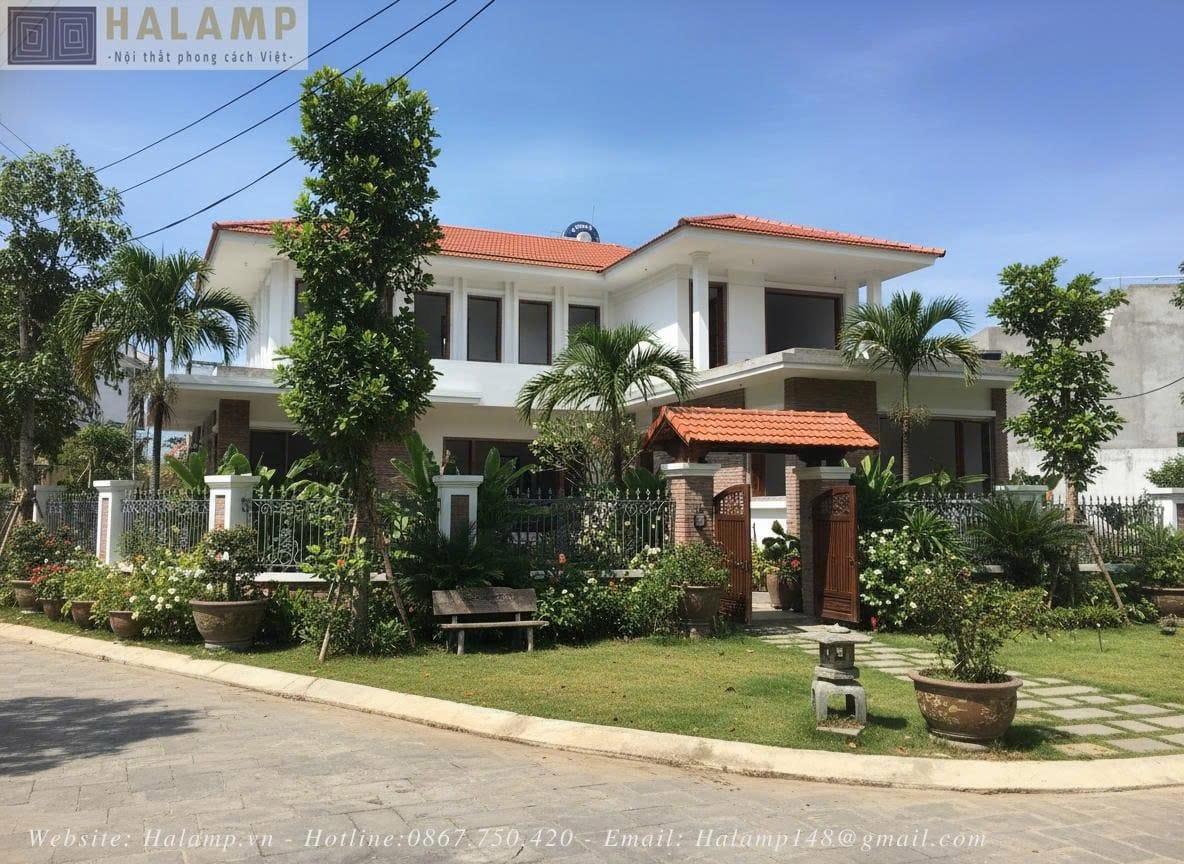 Thiết kế biệt thự vườn Indochine ven đô Hà Nội. Từ triết lý thiết kế, phong cách nội thất đến chi phí đầu tư.