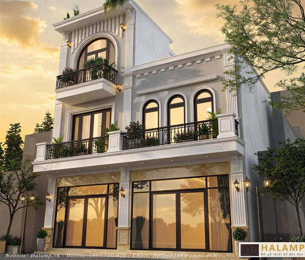 Kiến trúc mang nét tân cổ điển châu âu