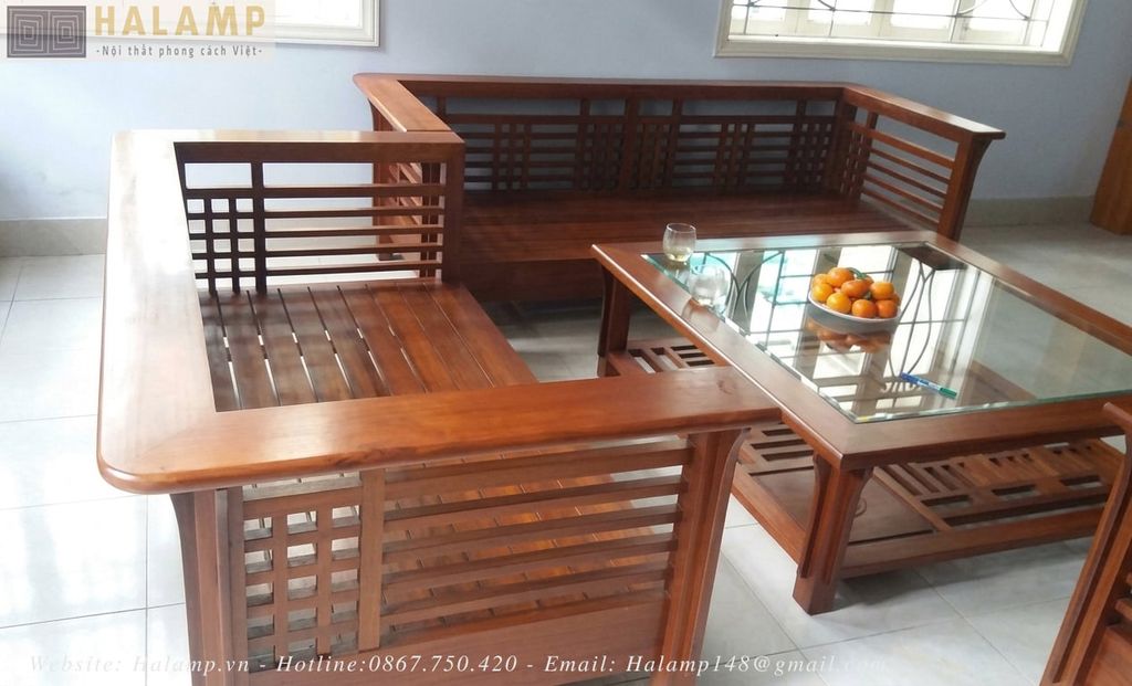 Hình ảnh thực tế bộ ghế gỗ việt hoàn thiện