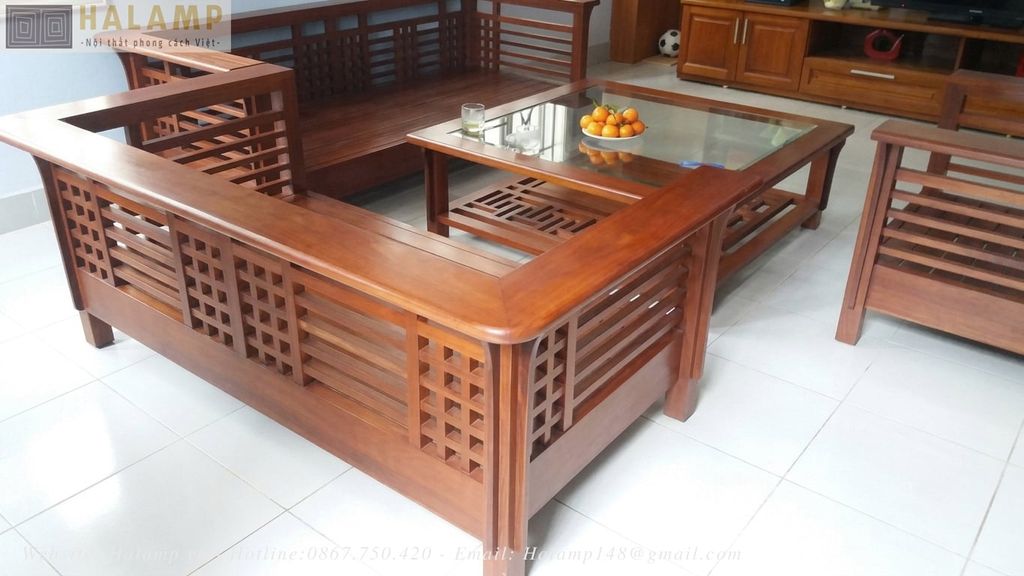 Hình ảnh thực tế bộ ghế gỗ việt hoàn thiện