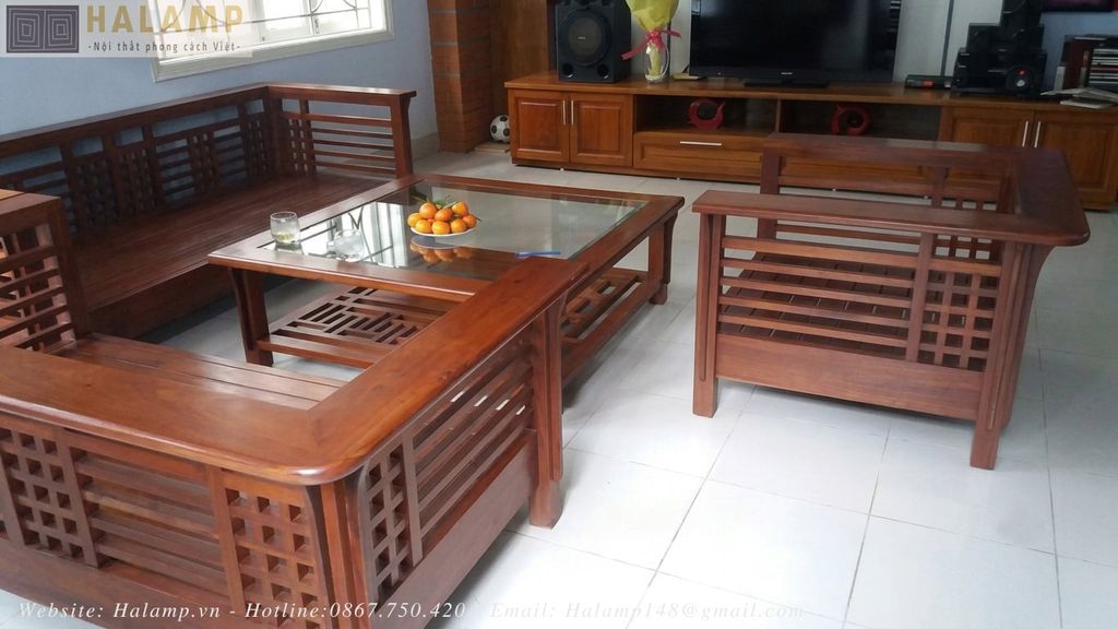 Hình ảnh thực tế bộ ghế gỗ việt hoàn thiện