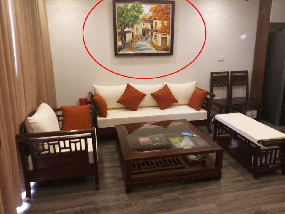 KÍCH THƯỚC TRANH TREO PHÒNG KHÁCH