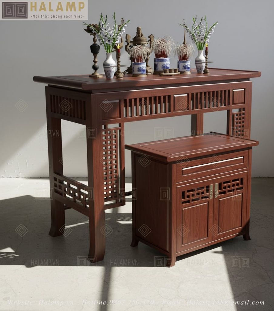 Chi tiết mẫu bàn thờ nội thất grandbois