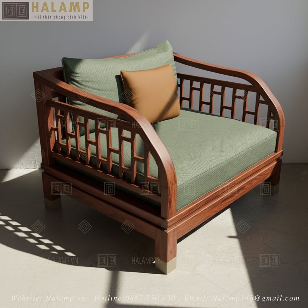 Sofa gỗ Việt ghế đơn