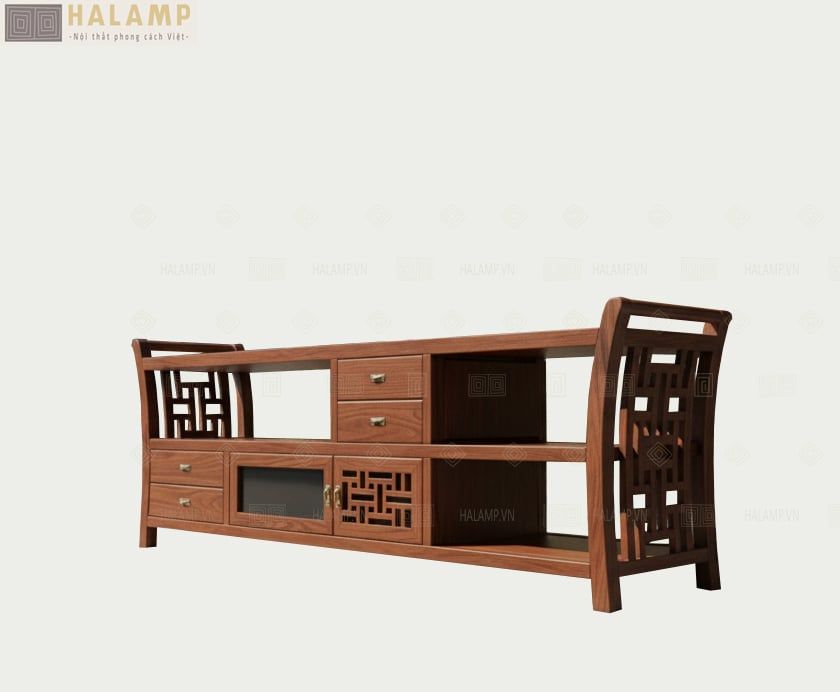 Hình ảnh chi tiết kệ ti vi Grand bois indochine KTV004