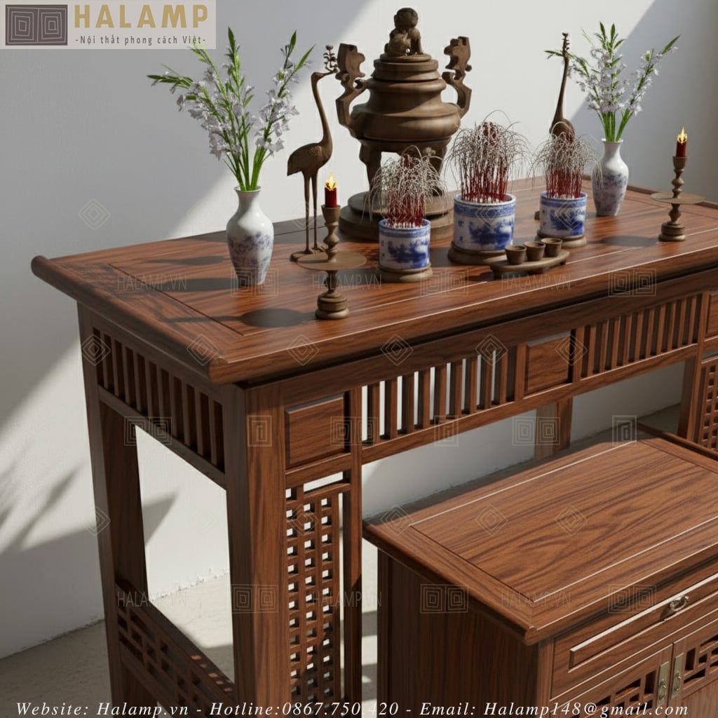 Chi tiết mẫu bàn thờ nội thất grandbois