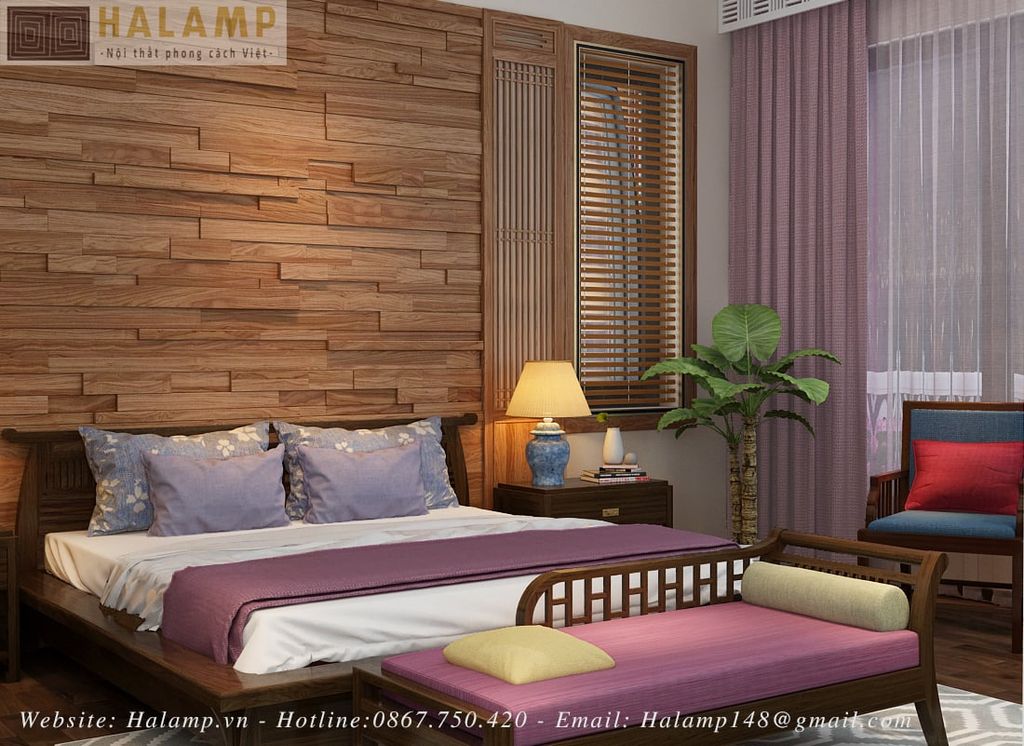 giường gỗ Gụ vai phản