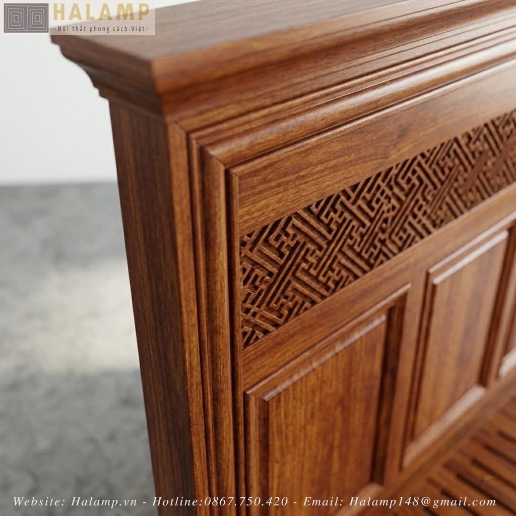 Mẫu giường indochine sang trọng