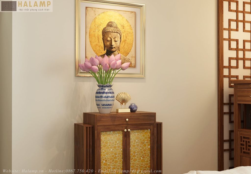 HOA SEN TRONG KHÔNG GIAN NỘI THẤT VIỆT