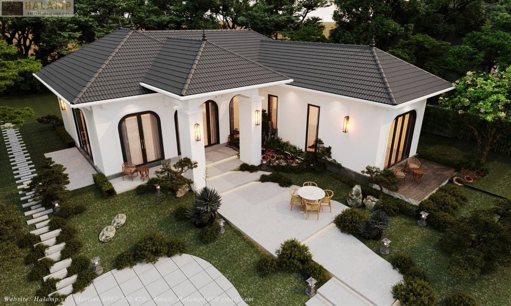 Kiến trúc nhà vườn hiện đại thư giãn