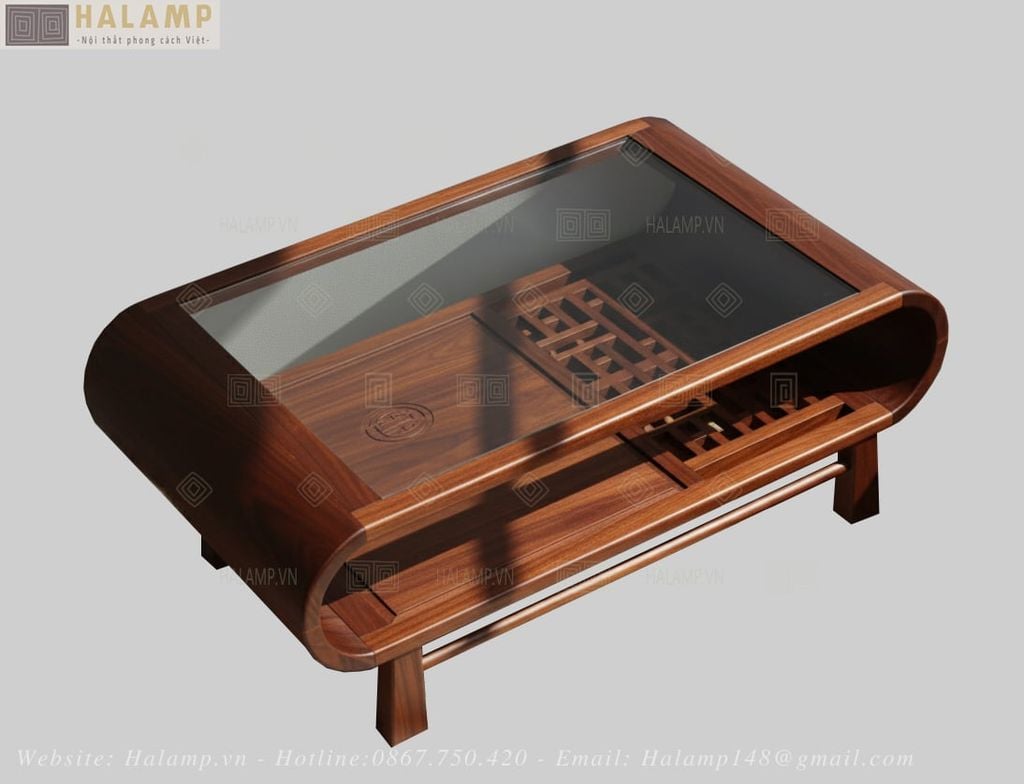 Mẫu bàn khách gỗ tự nhiên đẹp