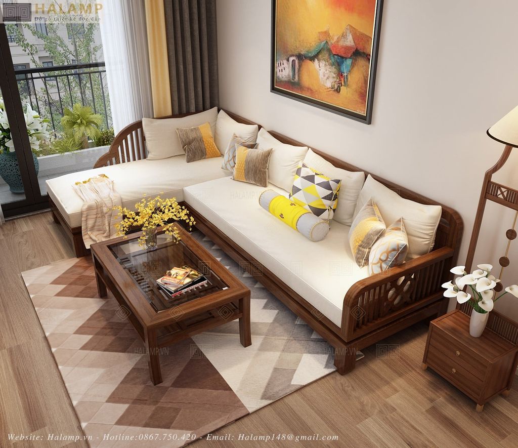 Sofa góc cho phòng khách chung cư nhỏ