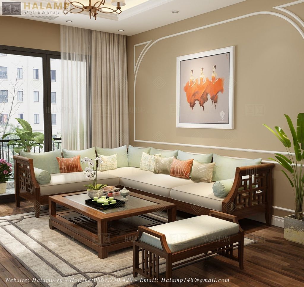 Sofa module ghép 3 ghế thành bộ góc