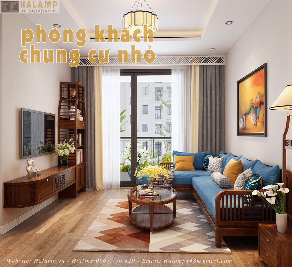 THIẾT KẾ PHÒNG KHÁCH CHUNG CƯ NHỎ. KHÔNG GIAN NHỎ, NHƯNG VẪN CÓ NÉT RIÊNG