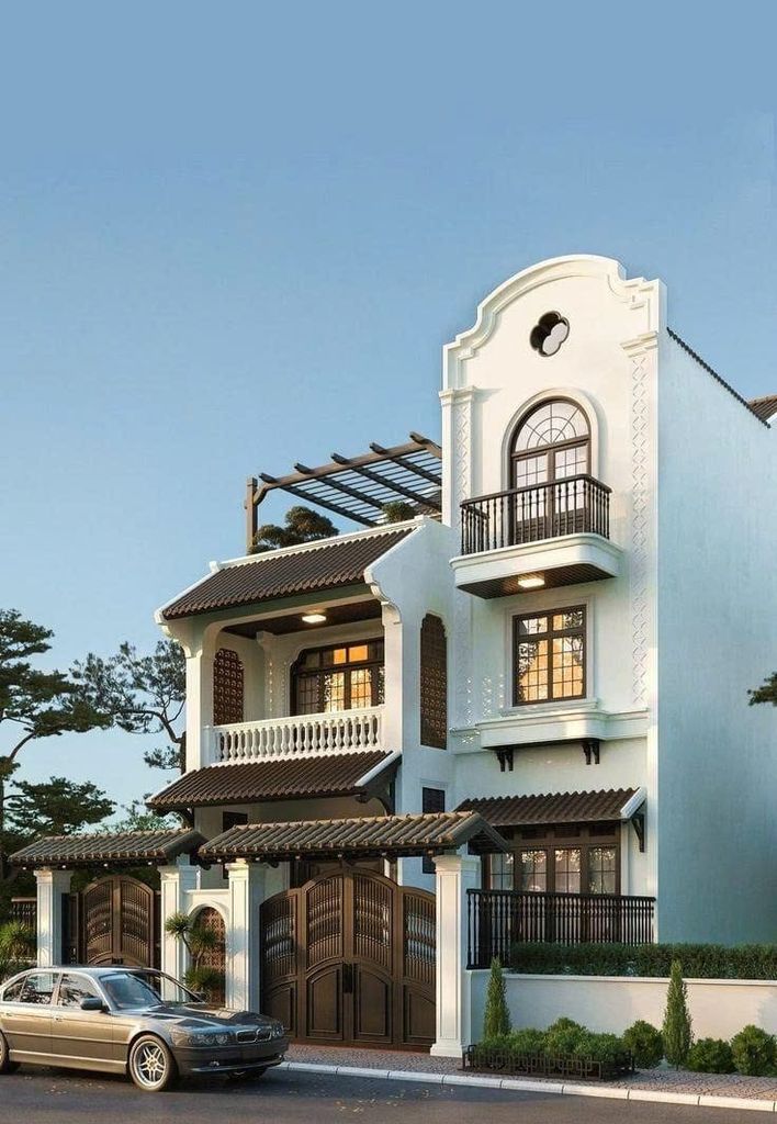 Thiết kế biệt thự vườn Indochine ven đô Hà Nội