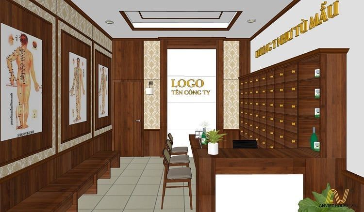 Thiet ke noi that phong kham Dong y – khi khong gian cung gop phan tao niem tin