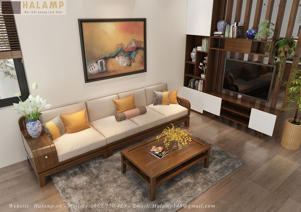 Bộ sofa module thiết kế trong công trình thực tế