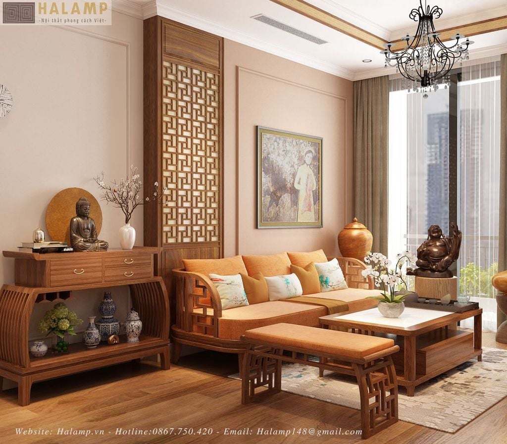 Cải tạo phòng khách giữ lại bộ sofa grandbois