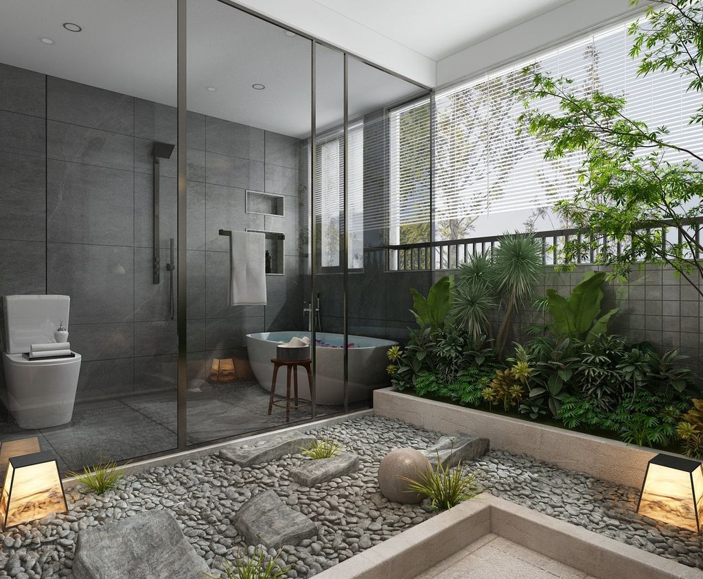 Thiết kế phòng wc master tầng 3