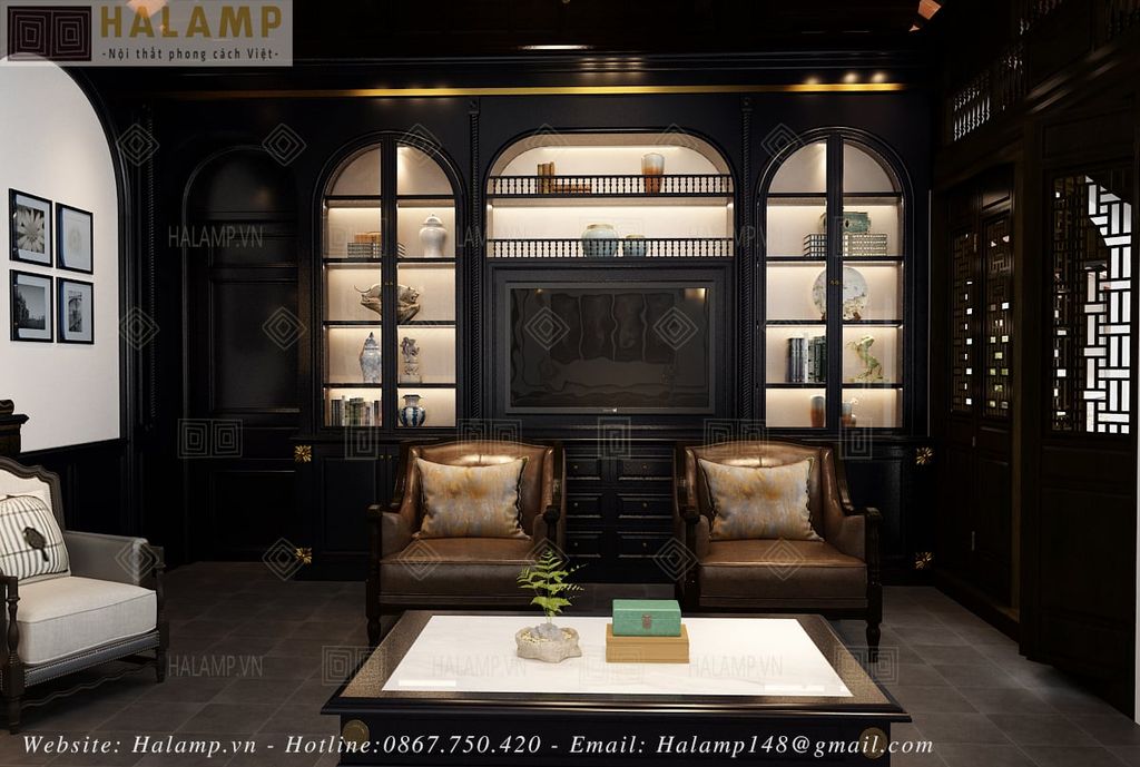 mẫu sofa indochine cổ điển trong thiết kế indochine