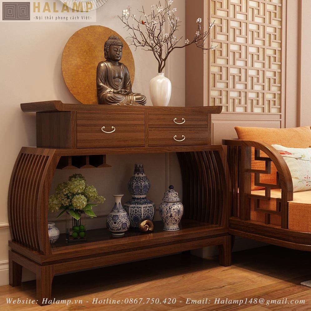 Thiết kế thêm bàn console phong cách grandbois