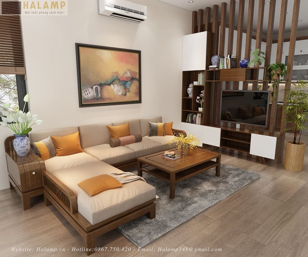 Bộ sofa module thiết kế trong công trình thực tế