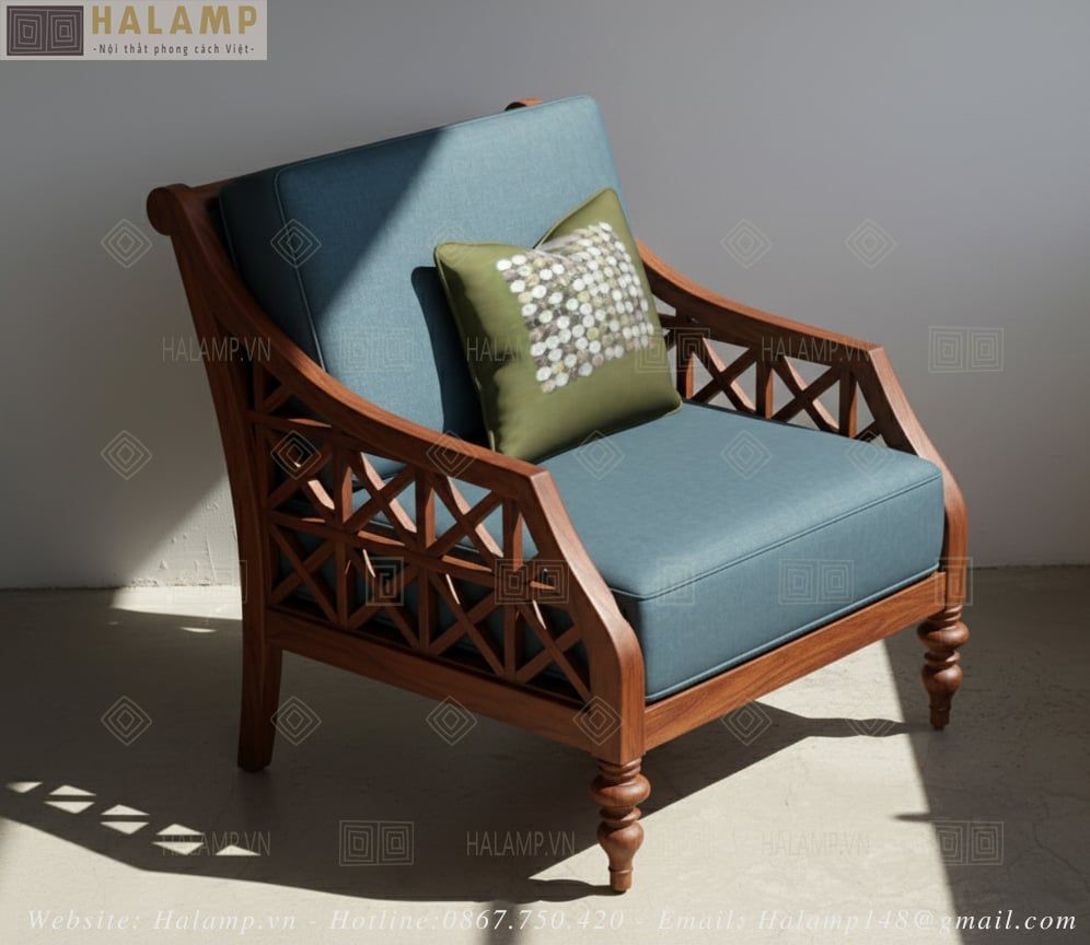 Ghế đơn sofa phong cách indochine