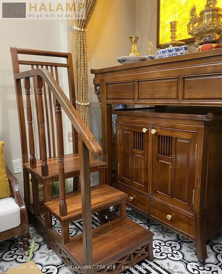 Hình ảnh bàn thờ trong không gian indochine