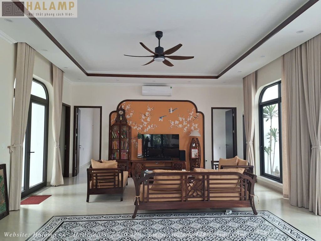Bộ sofa gỗ gụ grandbois