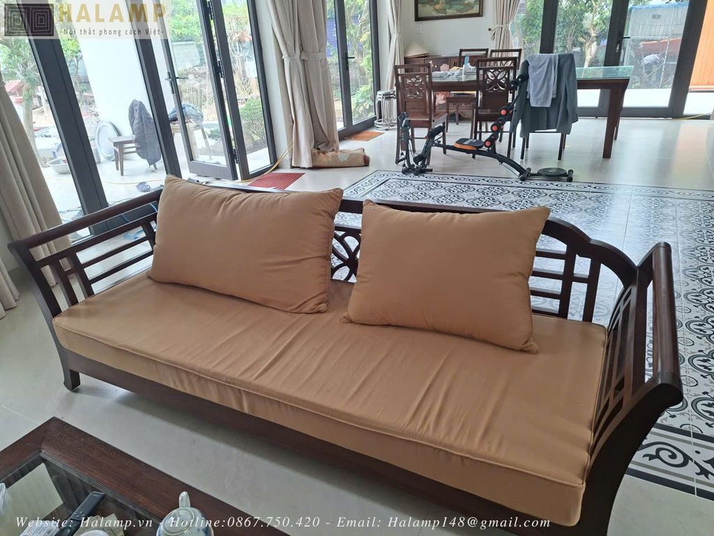 Bộ sofa gỗ gụ grandbois