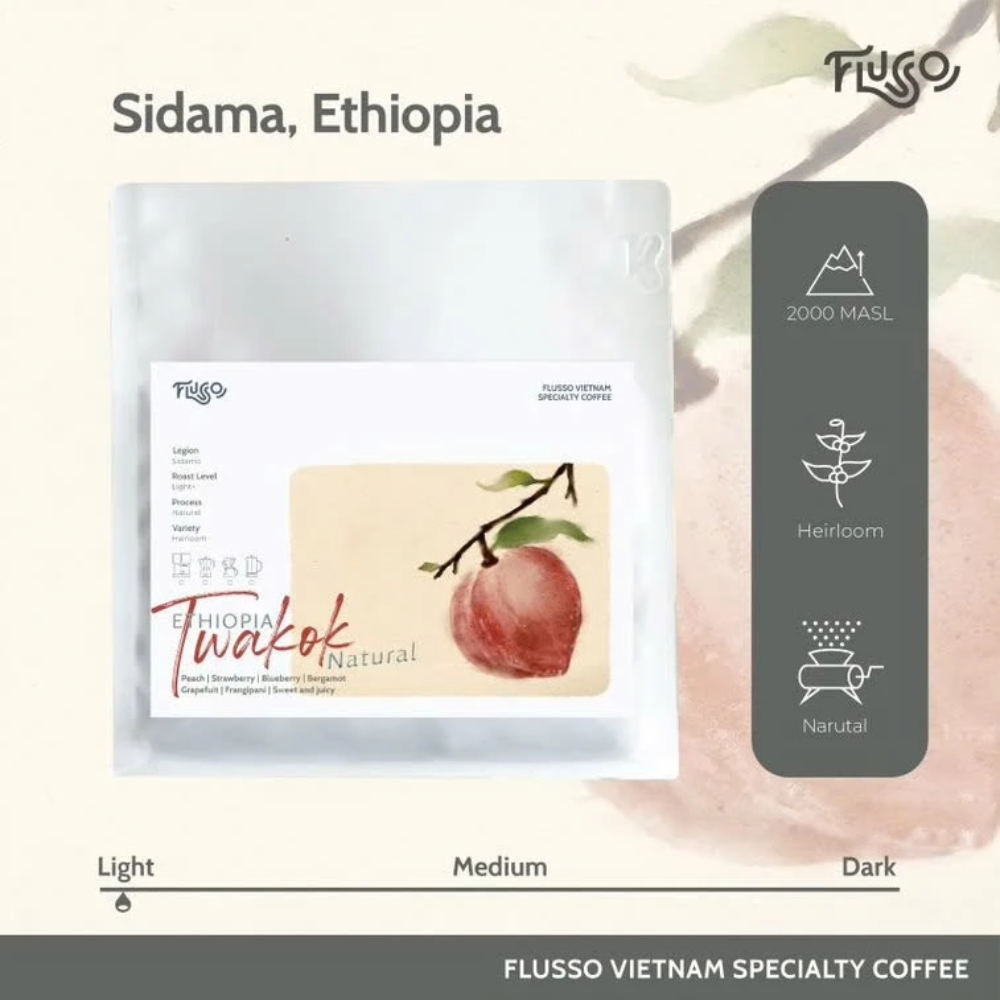 Twakok — câu chuyện của một cái tên đào ngọt và lô Natural từ Sidama, Ethiopia