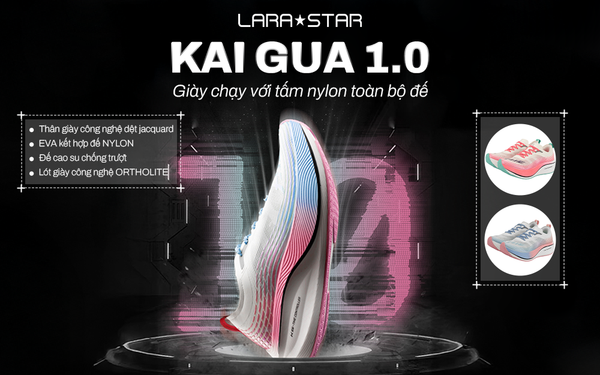 GIÀY CHẠY BỘ LARA STAR LS1049 - TẤM NYLON FULL ĐẾ