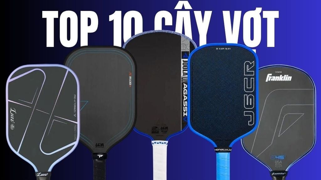 Top 10 vợt pickleball hàng đầu dành cho nội dung đánh đơn