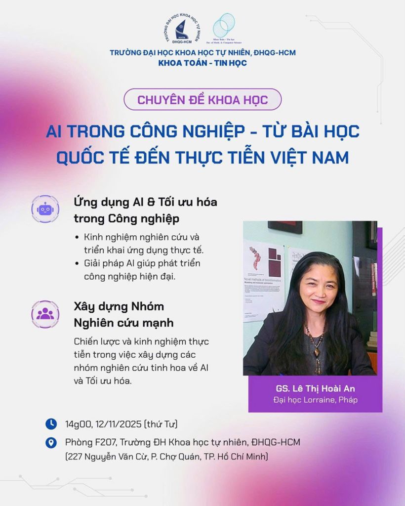 KHÉP LẠI CHUYÊN ĐỀ KHOA HỌC “AI TRONG CÔNG NGHIỆP – TỪ BÀI HỌC QUỐC TẾ ĐẾN THỰC TIỄN VIỆT NAM”