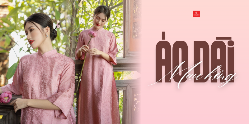 Gợi ý 20+ mẫu áo dài màu hồng đẹp, nịnh da không thể bỏ qua