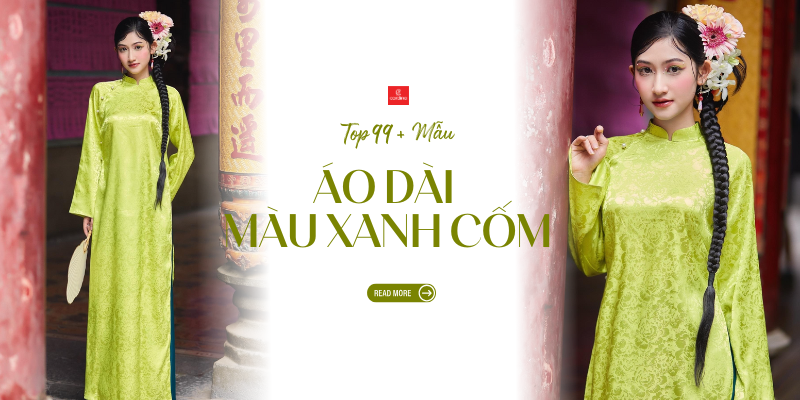 99+ Mẫu áo dài màu xanh cốm: Bí quyết chọn áo tôn da, sang trọng 2026