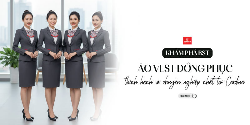 Mẫu áo vest đồng phục đẹp, đặt may đồng phục vest giá tốt tại Cardina