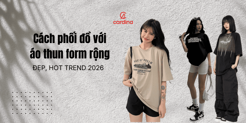 20 cách phối đồ với áo thun form rộng sành điệu và cá tính
